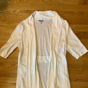 Cream quarter sleeve cardigan